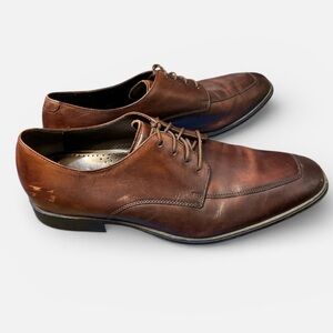 Men's Cole Haan Brown Leather Oxfords Nike Air Soles Size 9.5
